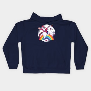 Santa Unicorn Kids Hoodie